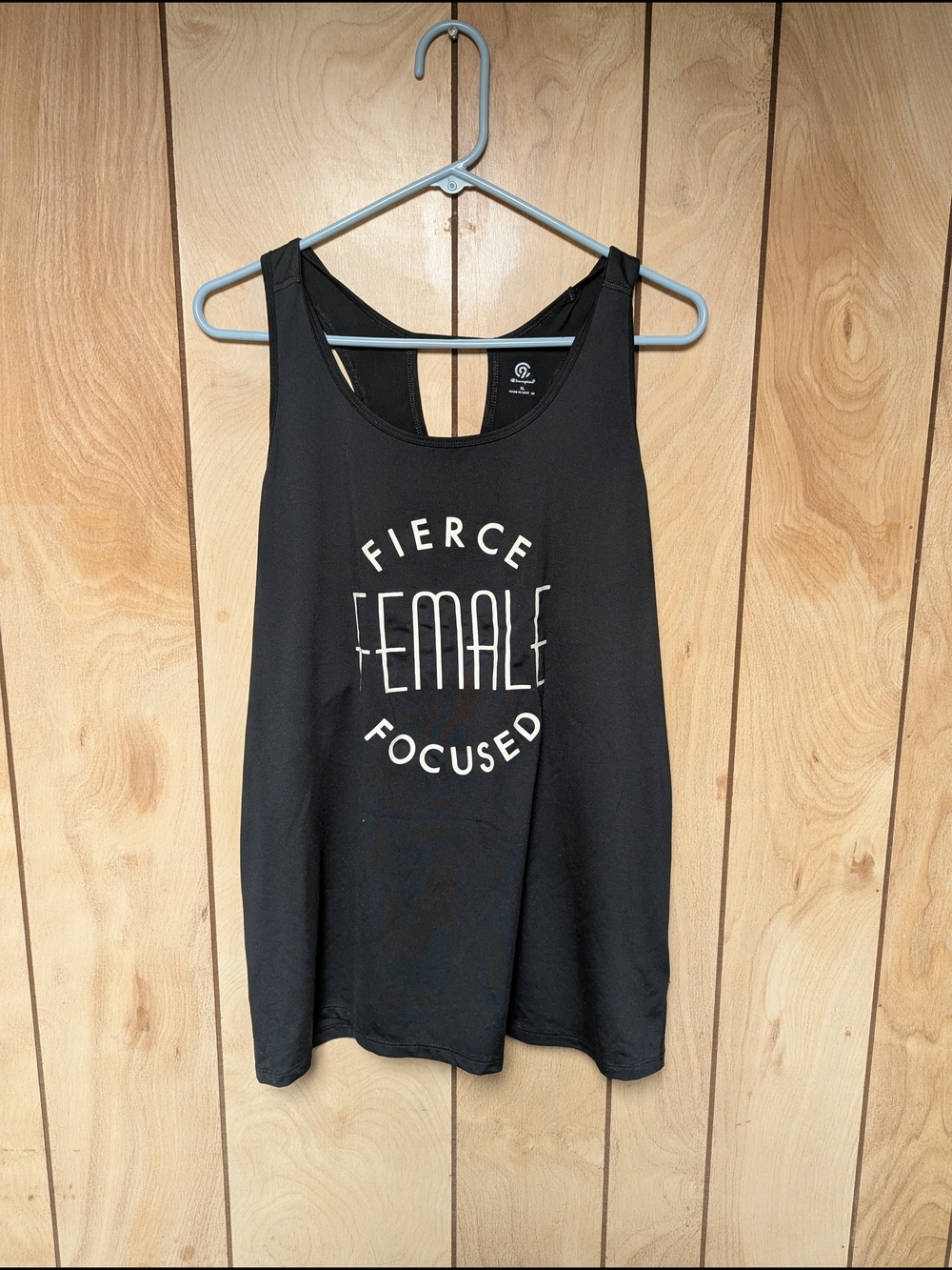 Fierce Female Focused Black Workout Tank Top